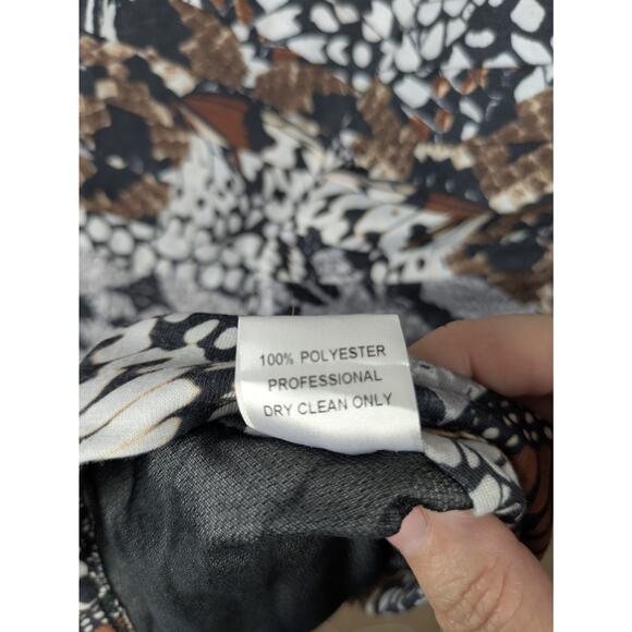 Torn by Ronny Kobo Sleeveless Midi Length Bodycon Dress butterfly print - Picture 9 of 9